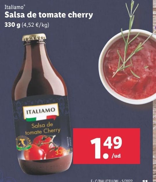 Oferta de Salsa de tomate Italiamo por 1,49€