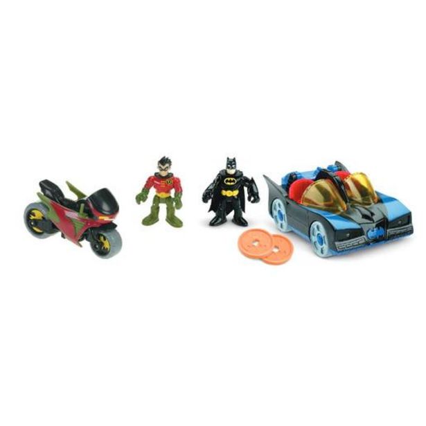 Oferta de Fisher Price - Imaginext - Batmóvil y moto DC Super Friends por 18,39€