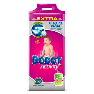 Oferta de Dodot - Pañales Activity Extra T3 (7-11kg) 60 Unidades por 24,99€ en ToysRus