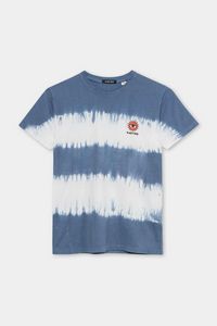 Oferta de Camiseta Tie Dye Sun Azul por 19,9€ en Kaotiko