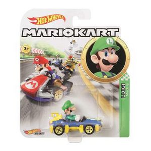 Oferta de Hot Wheels Mario Kart Coche Luigi por 4,99€ en Toy Planet