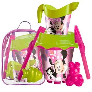 Oferta de Minnie Mouse Mochila con Cubo Playa y Accesorios por 14,99€ en DRIM