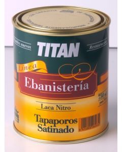 Oferta de Laca satinada tapaporos incoloro 375 ml ebanisteria titan  co  45822 por 8,2€ en ferrOkey