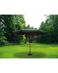 Oferta de Parasol jardin con faldon 3,5mt aluminio verde natuur nt119510 por 79,94€ en ferrOkey