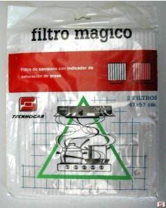 Oferta de Filtro campana extractora magico 2pz 47x57cm tecnhogar por 5,8€ en ferrOkey