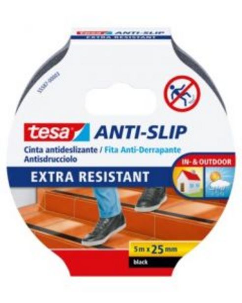 Oferta de Cinta antideslizante adhesivo 25mmx05mt me negro tesa tape 55587-00003-11 por 8,17€