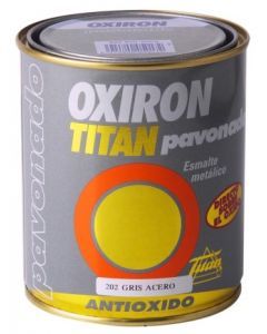 Oferta de Esmalte antioxidante pavonado exterior 375 ml gris titan   45854 por 13,1€ en ferrOkey
