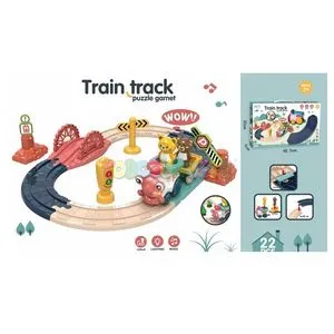 Oferta de Circuito Tren Animalitos 32 piezas Train Track por 34,94€ en Todojuguete