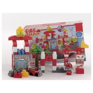 Oferta de Estación de bomberos 80 piezas Fire Man Blocks por 22,95€ en Todojuguete