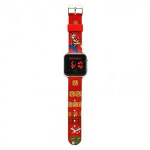 Oferta de Reloj LED Super Mario Bros Esfera Cuadrada por 11,99€ en Juguetoon Cadiz