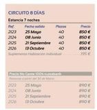 Oferta de Circuitos Vanish por 850€ en Viajes Azul Marino