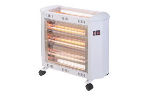 Oferta de Estufa quarzo 4 barras ruedas 2400w - humidificador - blanco por 52,6€ en Optimus