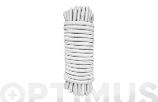 Oferta de Cuerda elastica poliester/latex ø 6 mm 10 mt blanco por 12,3€ en Optimus