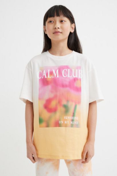 Oferta de Camiseta oversize de algodón por 2,99€ en H&M