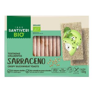 Oferta de Tostadas ligeras de trigo sarraceno BIO Santiveri 100 g por 2,55€ en Planeta Huerto