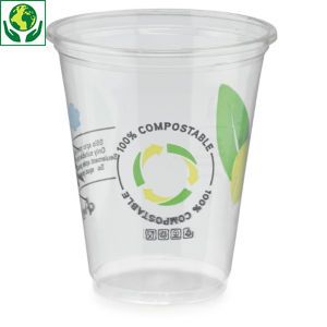 Oferta de Vaso PLA compostable por 1,38€ en RAJA