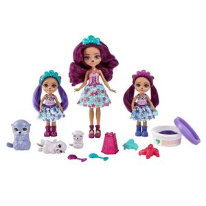Oferta de Royal Enchantimals Ocean Kingdom Ottavia Otter y su familia Muñecas de juguete con mascotas nutria por 29,99€ en Barbie