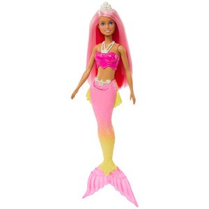 Oferta de Barbie Sirena Pelo rosa con corona blanca por 14,99€ en Barbie