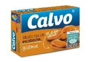 Oferta de Mejillones Calvo en escabeche fácil apertura 13/18 piezas 69 g por 1,89€ en Froiz