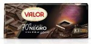 Oferta de Chocolate Valor 70% negro 200 g por 1,95€ en Froiz