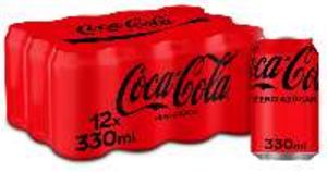 Oferta de Coca-Cola lata Zero pack-12x33 cl por 9,12€ en Froiz
