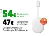 Oferta de ChromeCast por 47€ en CeX