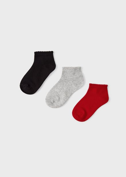 Oferta de Pack 3 calcetines cortos para niña ECOFRIENDS por 7,99€ en Mayoral