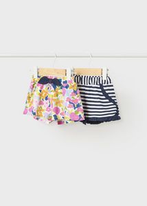 Oferta de Set 2 pantalones cortos de algodón sostenible para bebé por 21,99€ en Mayoral