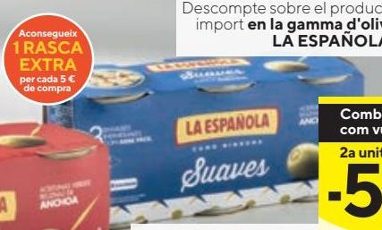 Oferta de Aceitunas rellenas La Española por 2,95€ en Caprabo