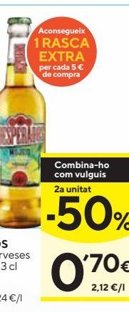 Oferta de Cerveza Desperados por 1,4€ en Caprabo