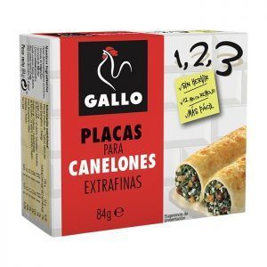 Oferta de PLACAS CANELONES GALLO 84GR					PLACAS CANELONES GALLO 84GR por 1,15€ en Pròxim Supermercados