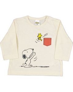 Oferta de Camiseta para recién nacido - Manga larga - Snoopy por 1€ en ZEEMAN