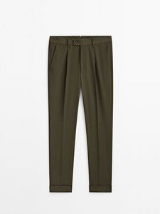 Oferta de Pantalón Traje Lana Técnica -Studio por 79,95€ en Massimo Dutti
