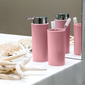 Oferta de Dispensador de jabón y vaso para cepillos rosa por 13,9€ en AVON