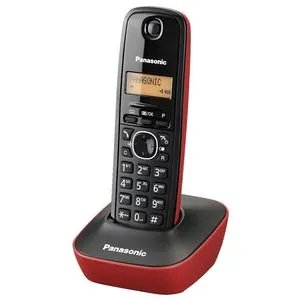 Oferta de Teléfono - Panasonic KX-TG 1611 SPR Rojo con identificador de llamadas por 22,94€ en Media Markt