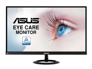Oferta de Monitor - Asus Eye Care VX279C, 27" FHD, IPS, 5 ms, 75 Hz, Flicker-free, Ultra Low Blue Light, GamePlus, Negro por 186,75€ en Media Markt