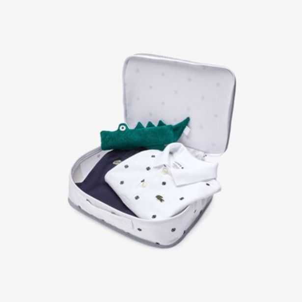 Oferta de Caja para regalo con pijama para niño en algodón ecológico y sonajero por 47€ en Lacoste