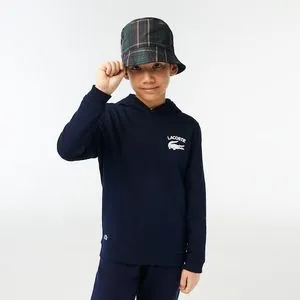 Oferta de Sudadera de niño Lacoste estampada con capucha por 70€ en Lacoste