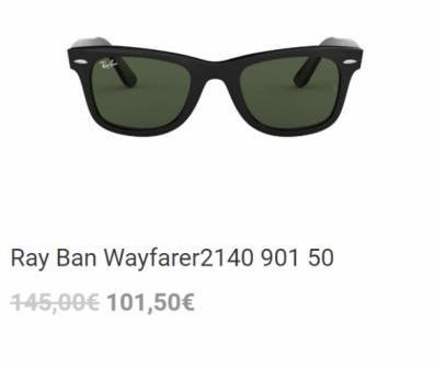 Oferta de Ray Ban Wayfarer2140 901 50  145,00€ 101,50€  por 145€ en Visionlab