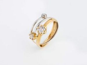 Oferta de Sortija oro 18k con circonita por 156,95€ en Cash Converters