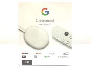 Oferta de Reproductor internet google chromecast google tv 4k por 48,95€ en Cash Converters