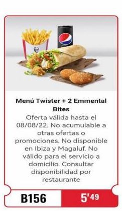 Oferta de Twister  en KFC
