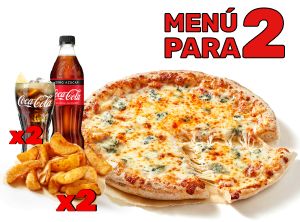 Oferta de Menú para 2 por 17,95€ en Telepizza