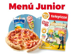 Oferta de Menú Junior por 5,95€ en Telepizza