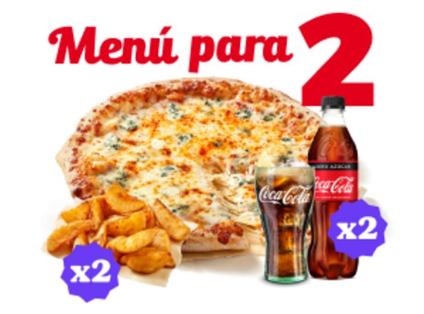 Oferta de Menú para 2 por 17,95€ en Telepizza