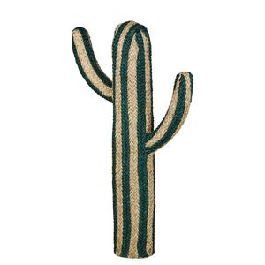 Oferta de Statuette cactus bicolore rayée verte H120 por 99,99€ en Maisons du Monde