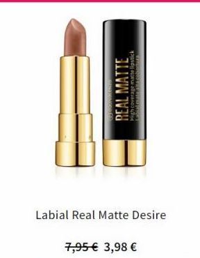 Oferta de HEAL MATTE  igh coverage matte lipstick  Labial Real Matte Desire  7,95 € 3,98 €  en Equivalenza