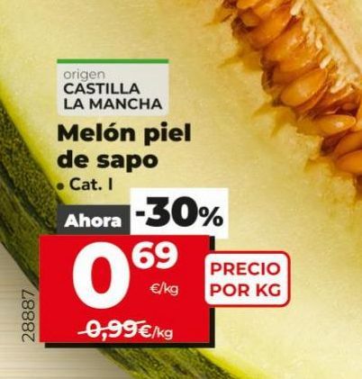 Oferta de Melón por 0,69€ en Dia Market