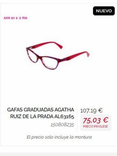 Oferta de Gafas graduadas  por 10719€ en General Óptica