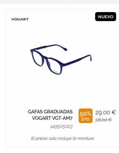 Oferta de Gafas graduadas  por 2900€ en General Óptica